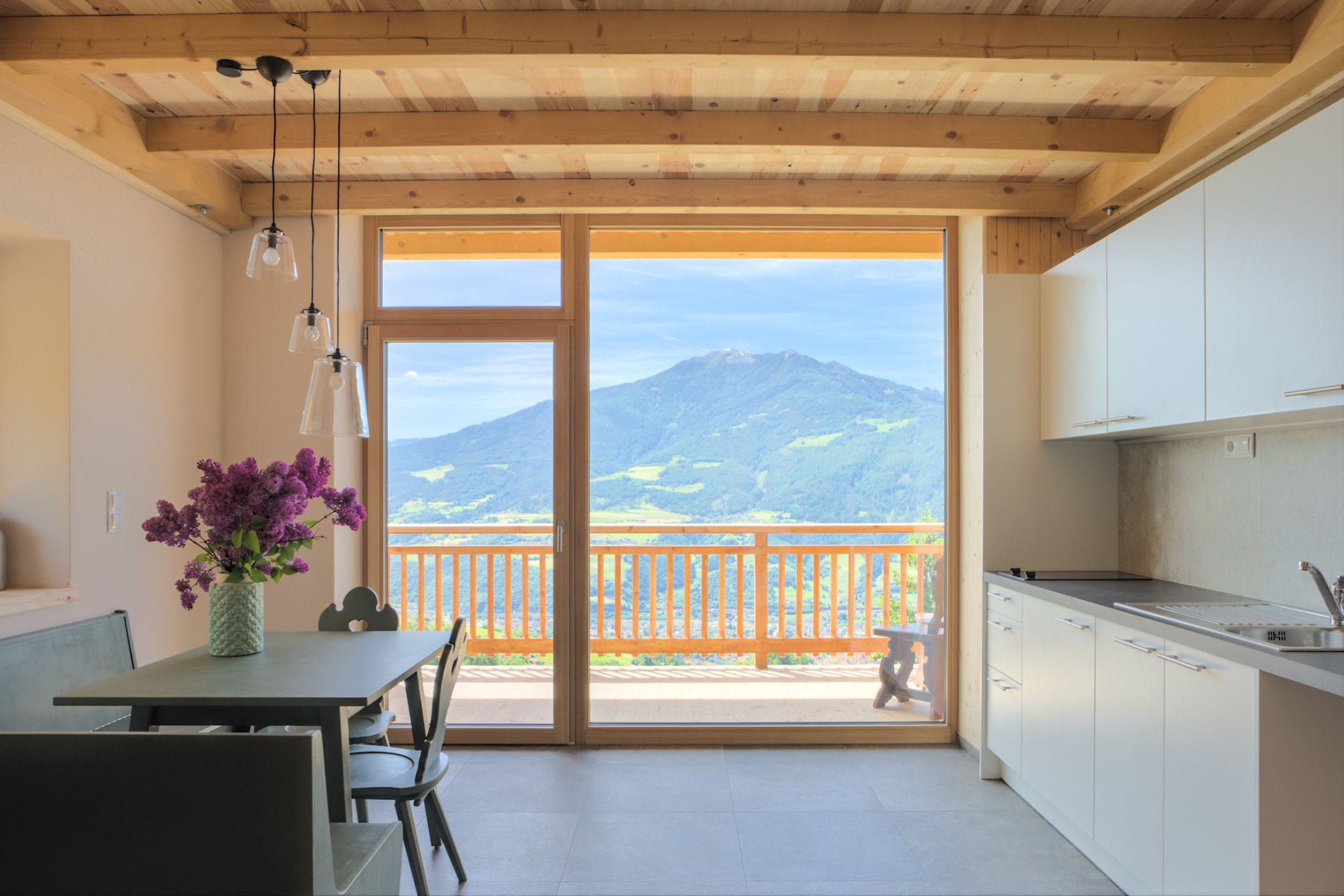 Ausblick auf die Südtiroler Berge