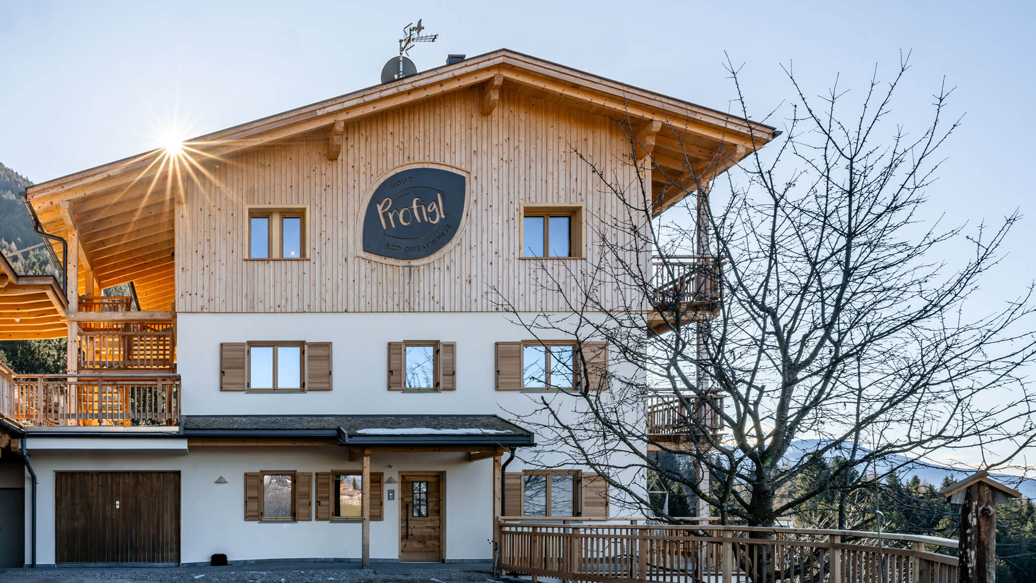 The Profigl Guesthouse from the outside